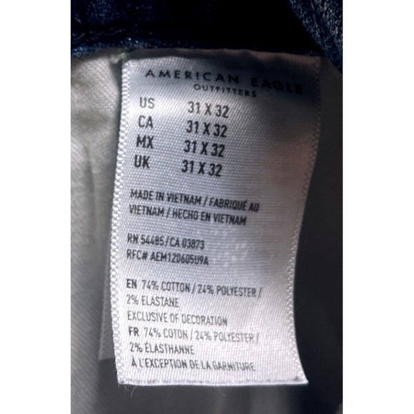 American Eagle Next Level AirFlex Jeans Mens 31x32 (32x30) Denim Blue - Picture 7 of 8